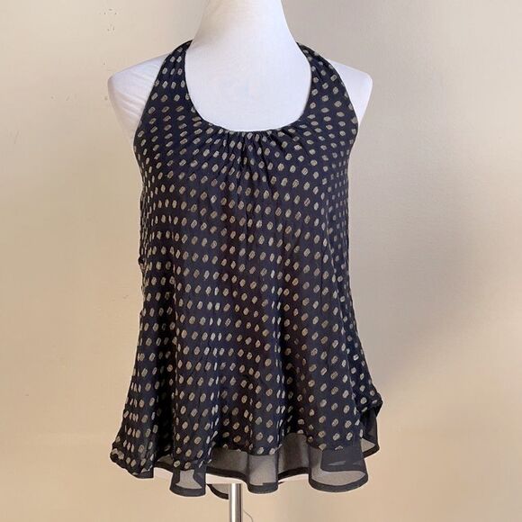 Anthropologie “Staring at Stars” Black & Metallic Racerback (Small) - Picture 11 of 16